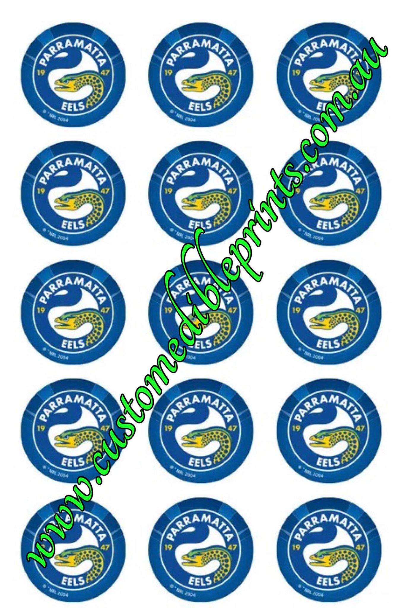 PARRAMATTA EELS Edible Images -2